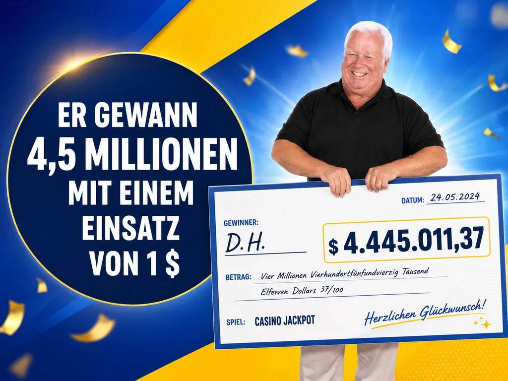 Casino Rewards Gewinner nach einem großen Jackpot-Gewinn